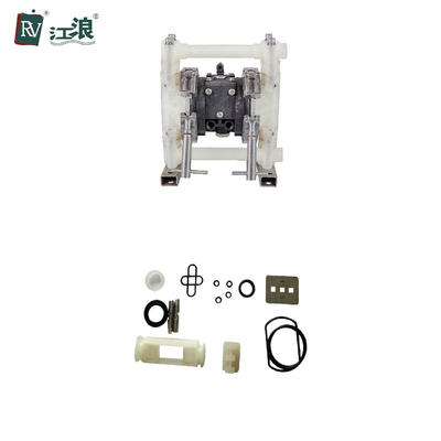 空気は3/8"作動させた二重ダイヤフラムのAoddポンプ吸込揚程高いPVDFボディを