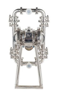 流量150gpm、最大圧力120psiのステンレス鋼製空気圧ダイヤフラムポンプ