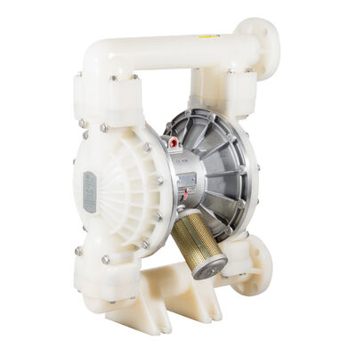化学薬品移送用流量570L/Mの空気圧PTFE PVDF二重ダイヤフラムポンプ