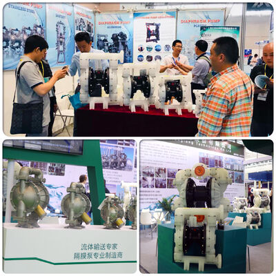 1/4 インチ PP 材料 17L/M 流量率の空気に動作する二重弁ポンプ