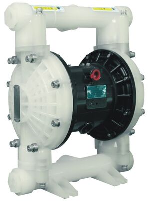 PVDF シェル 空気駆動式 二重弁ポンプ 120psi 最大圧と最大流量 40gpm
