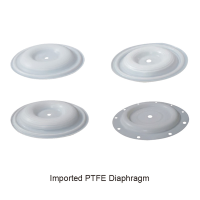 Ptfeはダイヤフラムのテフロンに3インチのダイヤフラム ポンプ部品塗った